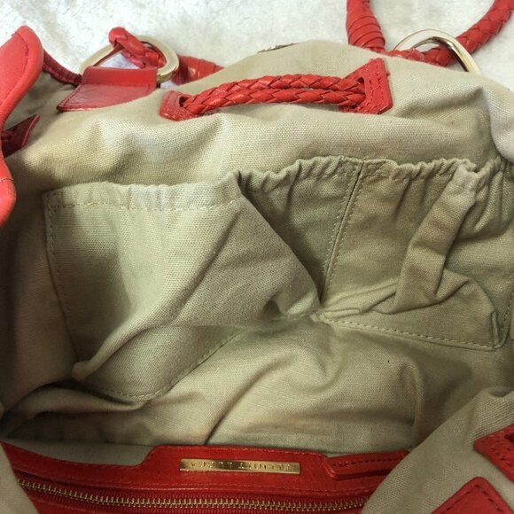 ELLIOTT Lucca Red Leather Shoulder Bag - Picture 7 of 12